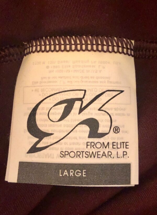 GK DANCE JAZZ LADIES LARGE WINE VELVET WINE TWILIGHT WAISTBAND PANTS Sz AL NWT! - Image 7