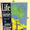 THE AUSSIE T CO "LIFE IS A..." GRAPHIC ADULT SMALL SSLV WHITE COTTON T-SHIRT S