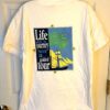 THE AUSSIE T CO "LIFE IS A..." GRAPHIC ADULT SMALL SSLV WHITE COTTON T-SHIRT S - Image 6