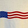 THE AUSSIE T CO "AMERICAN FLAG" GRAPHIC ADULT SMALL SSLV WHITE COTTON T-SHIRT S - Image 3