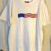 THE AUSSIE T CO "AMERICAN FLAG" GRAPHIC ADULT SMALL SSLV WHITE COTTON T-SHIRT S - Image 5