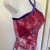 GK DANCE CHEER SKATE ADULT SMALL PINK TIE FOIL VELVET STRAP HALTER TOP Sz AS NWT - Image 4