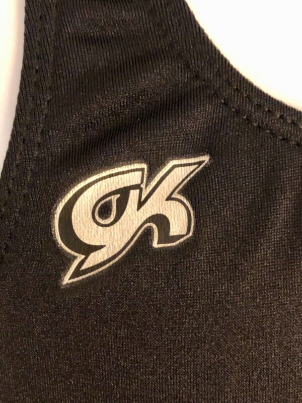 GK COMPETITION SHIRT SINGLET CHILD X-SMALL BLACK N/S TRADITIONAL LEG CUT Sz CXS - Image 3