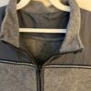 GK SKATE VEST ADULT X-LARGE GRAY FLEECE CRINKLE NYLON CROPPED RIBBON TRIM SZ XL - Image 3