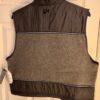 GK SKATE VEST ADULT X-LARGE GRAY FLEECE CRINKLE NYLON CROPPED RIBBON TRIM SZ XL - Image 5