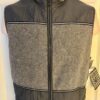 GK SKATE VEST ADULT X-LARGE GRAY FLEECE CRINKLE NYLON CROPPED RIBBON TRIM SZ XL - Image 6