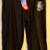 GK â€œCHEER TEAM USAâ€ GRAPHIC ADULT LARGE BLACK COTTON ATHLETIC LOUNGE CAPRI SZ L