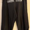 GK â€œCHEER TEAM USAâ€ GRAPHIC ADULT LARGE BLACK COTTON ATHLETIC LOUNGE CAPRI SZ L - Image 4