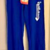 GK â€œTUMBLEâ€ GRAPHIC GIRLS SMALL BLUE COTTON ATHLETIC LOUNGE STRIPES PANTS SZ S