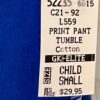 GK â€œTUMBLEâ€ GRAPHIC GIRLS SMALL BLUE COTTON ATHLETIC LOUNGE STRIPES PANTS SZ S - Image 5