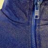 GK WARM UP JACKET ADULT SMALL BLUE SPARKLE FOIL ZIP FRONT GYM DANCE CHEER S - Image 3