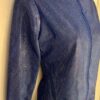 GK WARM UP JACKET ADULT SMALL BLUE SPARKLE FOIL ZIP FRONT GYM DANCE CHEER S - Image 4