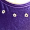 GK ELITE ICE FIGURE SKATE LADIES X-SMALL CHIFFON JA LgS PURPLE VELVET DRESS AXS - Image 2