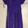 GK ICE FIGURE SKATE DRESS GIRLS LARGE CAP SSLV PURPLE VELVET EMPIRE WAIST CL NWT