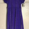 GK ICE FIGURE SKATE DRESS GIRLS LARGE CAP SSLV PURPLE VELVET EMPIRE WAIST CL NWT - Image 2