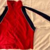 GK WARM UP JACKET ADULT SMALL NAVY RED WHITE MICROFIBER GYMNASTICS CHEER Sz S - Image 5