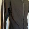 GK BLACK UNISEX ADULT SMALL LONG SLEEVE WHITE TRIM NYLON/SPAN WARM UP JACKET AS