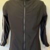 GK BLACK UNISEX ADULT SMALL LONG SLEEVE WHITE TRIM NYLON/SPAN WARM UP JACKET AS - Image 2