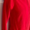 GK WARM UP JACKET UNISEX CHILD LARGE RED BRUSHED TRICOT GYMNASTIC SKATE CHEER L - Image 4