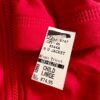 GK WARM UP JACKET UNISEX CHILD LARGE RED BRUSHED TRICOT GYMNASTIC SKATE CHEER L - Image 6