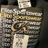 GK DANCE BALLET LADIES MEDIUM BLACK GEORGETTE FOIL WAIST FAUX WRAP SKIRT Sz M - Image 5