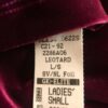 GK ELITE BURGUNDY VELVET SILVER LgS GYMNASTIC DANCE LEOTARD Sz AS - Image 3