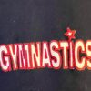 GK KAVIO ADULT LARGE NAVY COTTON â€œGYMNASTICS" PRINT SWEAT SHORTS DRAWSTRING SZ L - Image 3