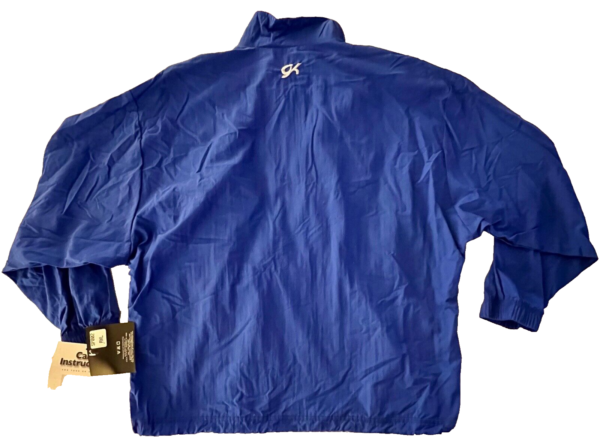 GK BLUE SUPPLEX ADULT X-LARGE GYMNASTIC ALL SPORT WARM UP JACKET WINDBREAKER XL - Image 9