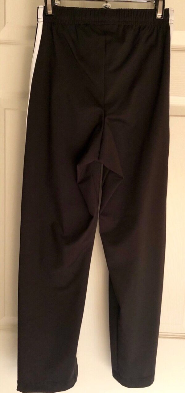 ADIDAS GK BLACK DRY TECH CHILD UNISEX MEDIUM WARM UP PANTS Sz CM NWT WAS 126.95! - Image 3