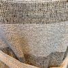 A.C. SPORT LADIES SMALL CAP SLV BROWN BEIGE BURLAP WOVEN MESH TOP W/ TIE SZ S - Image 3