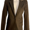 Guess Los Angeles Womens Size 6 Black Cotton One Button Jacket Blazer Preowned