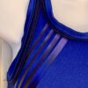 GK GIRLS SMALL COBALT SWIRL SAPPHIRE NYLON/SPANDEX RACERBACK GYMNASTS LEOTARD CS - Image 2