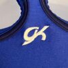 GK GIRLS SMALL COBALT SWIRL SAPPHIRE NYLON/SPANDEX RACERBACK GYMNASTS LEOTARD CS - Image 7