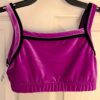 GK ELITE JAZZ DANCE CHEER CHILD LARGE PURPLE VELVET JA TANK CROP TOP Sz CL NWT! - Image 7