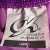 GK ELITE JAZZ DANCE CHEER CHILD LARGE PURPLE VELVET JA TANK CROP TOP Sz CL NWT! - Image 9