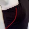 GK DANCE JAZZ CHEER ADULT SMALL BLACK NYLON/SPANDEX STRAPPY CROP TOP Sz AS NWT! - Image 2