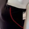 GK DANCE JAZZ CHEER ADULT SMALL BLACK NYLON/SPANDEX STRAPPY CROP TOP Sz AS NWT! - Image 4
