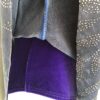 GK FIGURE SKATE FOIL LEAF PRINT ADULT SMALL SLVLS BLUE MESH VELVET DRESS Sz AS - Image 5