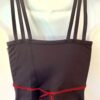 GK DANCE JAZZ CHEER ADULT SMALL BLACK NYLON/SPANDEX STRAPPY CROP TOP Sz AS NWT! - Image 6
