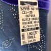 GK FIGURE SKATE FOIL LEAF PRINT ADULT SMALL SLVLS BLUE MESH VELVET DRESS Sz AS - Image 7