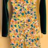 GK ICE SKATE 2-PC ADULT SMALL LgS GREEN VELVET FLORAL PRINT TOP/CAPRI SET AS NWT - Image 4