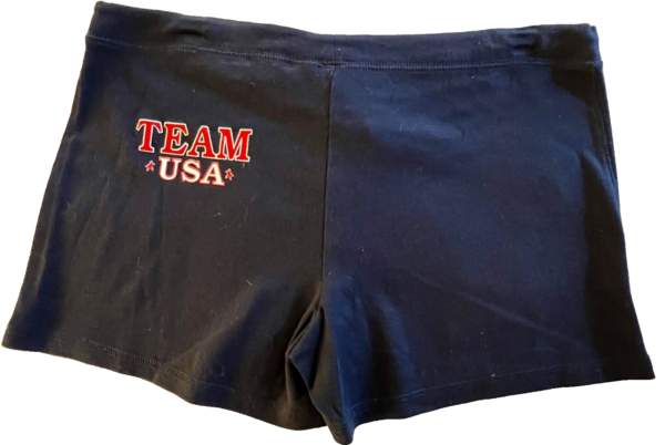 GK COTTON ADULT LARGE  NAVY â€œTEAM USAâ€ GRAPHICS SWEAT SHORTS DRAWSTRING SZ L NWT - Image 3