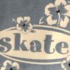 GK SKATE TANK TOP GIRLS SMALL BLUE COTTON SKATE FLORAL GRAPHICS JA STRIPES Sz S - Image 3