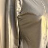 GK WARM UP JACKET ADULT SMALL SILVER METALLIC ZIP FRONT GYMNASTICS DANCE CHEER S - Image 2