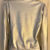 GK WARM UP JACKET ADULT SMALL SILVER METALLIC ZIP FRONT GYMNASTICS DANCE CHEER S - Image 3