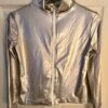 GK WARM UP JACKET ADULT SMALL SILVER METALLIC ZIP FRONT GYMNASTICS DANCE CHEER S - Image 4