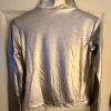 GK WARM UP JACKET ADULT SMALL SILVER METALLIC ZIP FRONT GYMNASTICS DANCE CHEER S - Image 5