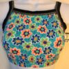 GK JAZZ DANCE CHEER ADULT SMALL NYLON/SPANDEX FLORAL PRINT TANK CROP TOP Sz AS