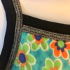 GK JAZZ DANCE CHEER ADULT SMALL NYLON/SPANDEX FLORAL PRINT TANK CROP TOP Sz AS - Image 2
