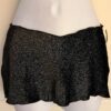 GK DANCE BALLET LADIES SMALL BLACK GLITTER VELVET HIP  CURVED MINI SKIRT Sz S